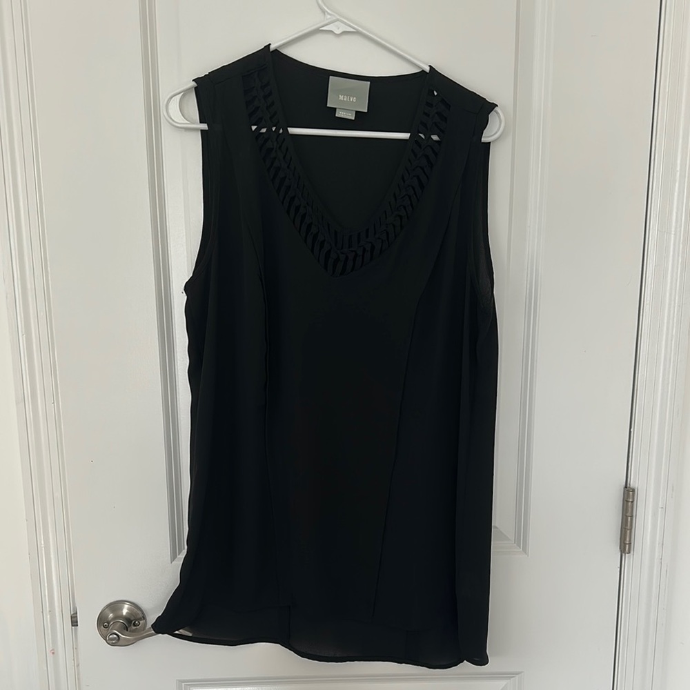 Maeve Black Sleeveless Top